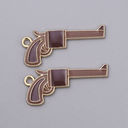 Эмалевые подвески из сплава в ковбойском стиле, золотые