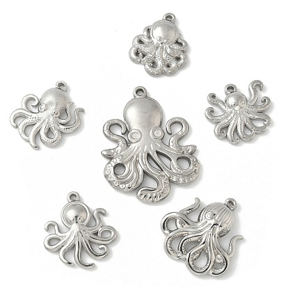 304 подвески из нержавеющей стали, очарование осьминога, анти-тускнение