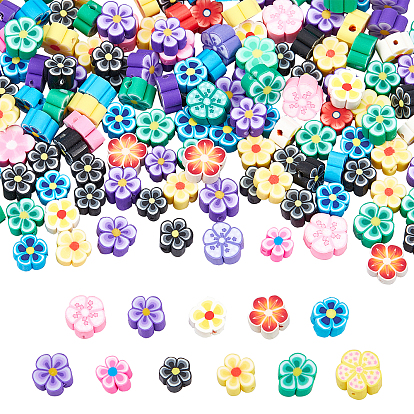 300 perles d'argile polymère faites à la main, fleur