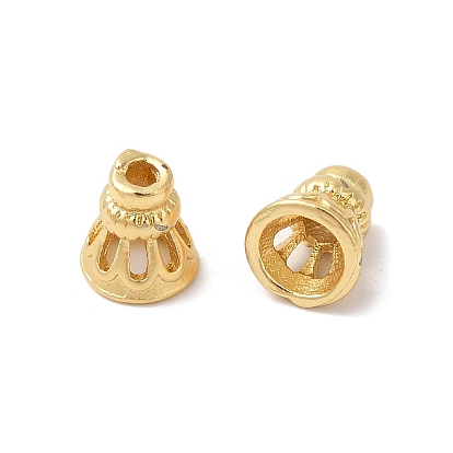 Rack Plating Brass Beads, Cadmium Free & Lead Free, Cone