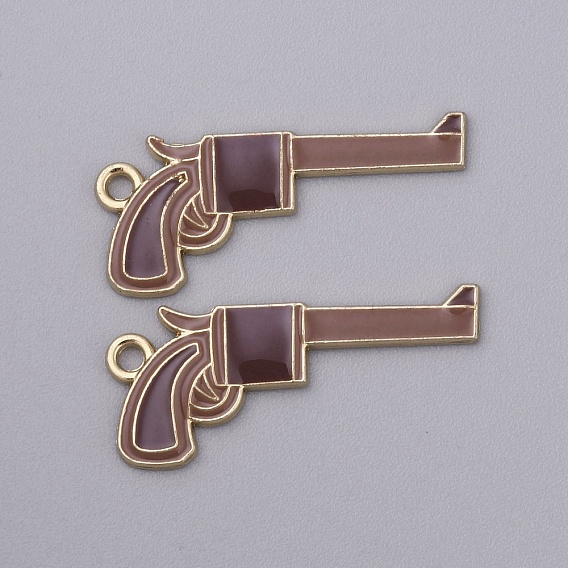 Эмалевые подвески из сплава в ковбойском стиле, золотые