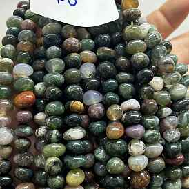 Природного индийского агата бисер нитей, самородки