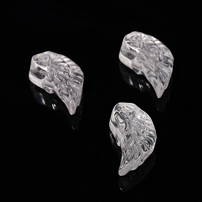 Natural Quartz Crystal Carved Beads, Wing