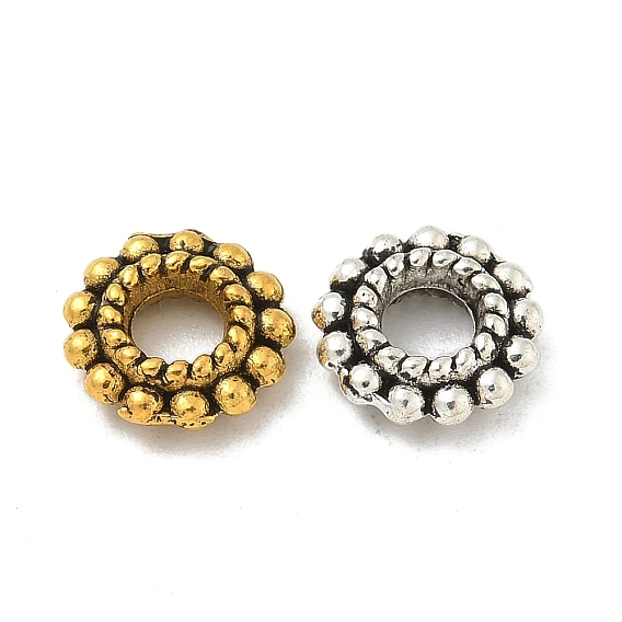 Бусины разделители из сплава , без кадмия и без свинца, плоско-круглые