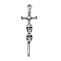 316 большие подвески из хирургической нержавеющей стали, меч с подвеской в виде черепа