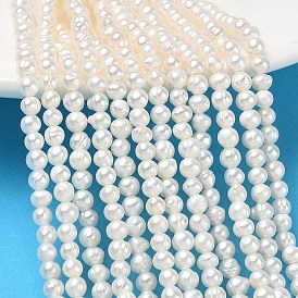 Natural Cultured Freshwater Pearl Beads Strands, Grade 2A, Potato