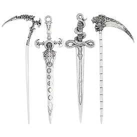 Sword Alloy Hair Sticks, Hair Pins Hair Chopsticks