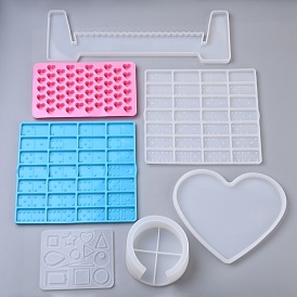 Silicone Molds, Resin Casting Molds, For UV Resin, Epoxy Resin Jewelry Making, Mixed Shape