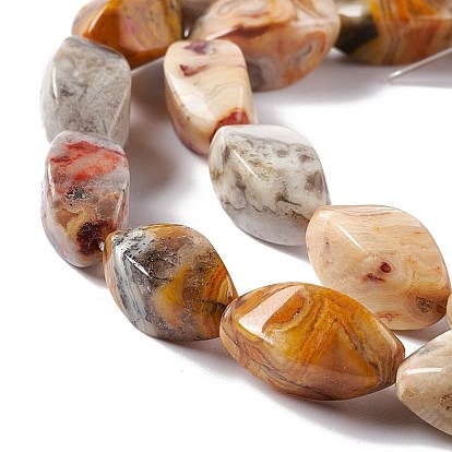 Natural Crazy Agate Beads Strands, Twist