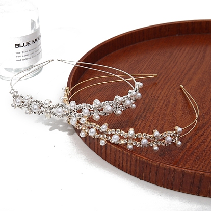 Свадебные ободки для волос из стекла и стразов для женщин и девочек