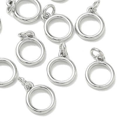 Shegrace Messinganhänger, Cadmiumfrei und Nickel frei und Bleifrei, flache runde Charme