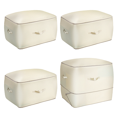 4 Pièces de vêtements de voyage 2 Sacs de rangement extensibles à fermeture éclair pour vêtements à plusieurs couches, pour valises et sacs à dos, rectangle