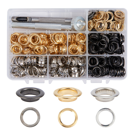 Brass Eyelets Ring, Rivet Snaps and Installation Tools