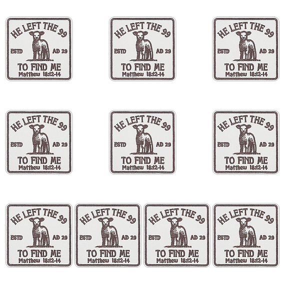 10Pcs He Left The 99 to Find Me Computerized Embroidery Cloth Iron on/Sew on Patches, Costume Accessories