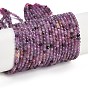 Natural Ruby Beads Strands, Faceted, Round