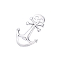 Halloween Skull with Anchor Zinc Alloy Bottle Openers, Multi-Function Beer Bottle Can Opener