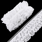 5 Yards Flower Polyester Lace Trim, for Clothes Accessories