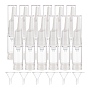Plastic Transparent Dewar Bottles, Empty Eye Cream Tube Vials, with Transparent Plastic Funnel Hopper