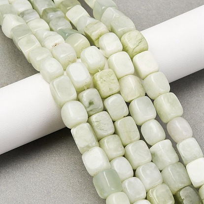 Природного нефрита Xiuyan бисер нитей, кубоид