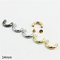 Zinc Alloy Metal Buckle U Rings, with Screw, for Handbag Strap Hangers Hardware Accessories