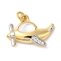 Покрытие стойки латунь микропаве кубический цирконий с подвесками в виде морских ракушек, без кадмия и без свинца, самолет
