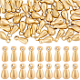 80Pcs 2 Styles 201 Stainless Steel Charms, Teardrop