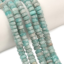 Природных амазонит бисер нитей, шестиугольные бусины хейши