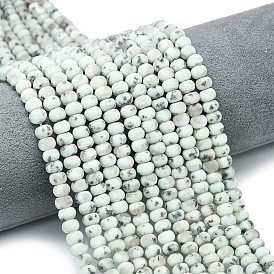 Природных кунжута яшмы бисер нитей, матовые, рондель