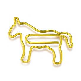 Horse Shape Iron Paperclips, Cute Paper Clips, Funny Bookmark Marking Clips