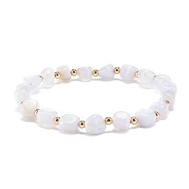 Natural Gemstone Round Beaded Stretch Bracelet, Gemstone Jewelry for Women