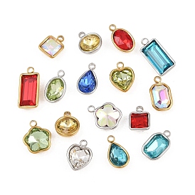 Стеклянные прелести, с 201 установками из нержавеющей стали, граненые, разноцветные