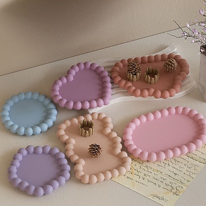 Ювелирная тарелка своими руками силиконовая форма, формы для литья смолы, для уф-смолы, изготовление изделий из эпоксидной смолы, белые