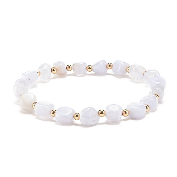 Круглый эластичный браслет из бисера с натуральным драгоценным камнем, украшения из драгоценных камней для женщин