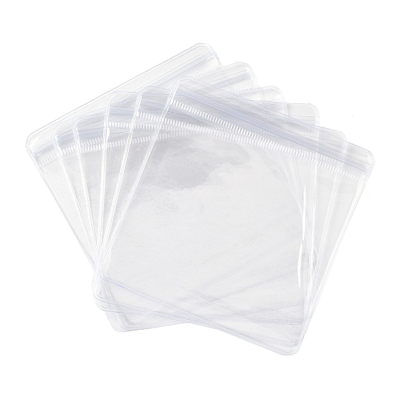 ПВХ антиокислительные пакеты с застежкой-молнией, прозрачный чехол для хранения ювелирных изделий с защитой от потускнения, прямоугольные