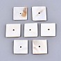Natural Freshwater Shell Beads, Square