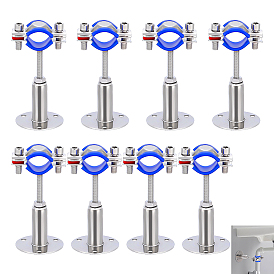 304 Colliers de serrage pour tuyaux en acier inoxydable et silicone, supports muraux pour tuyaux de plafond