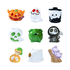 Украшение на Хэллоуин из светящейся смолы, для украшения рабочего стола домашнего офиса, светится в темноте, разнообразные