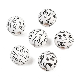 Печатные деревянные бусины, круглые