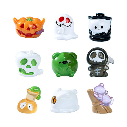 Украшение на Хэллоуин из светящейся смолы, для украшения рабочего стола домашнего офиса, светится в темноте, разнообразные