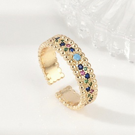 Манжеты из латуни с микро паве кубический цирконий для женщин