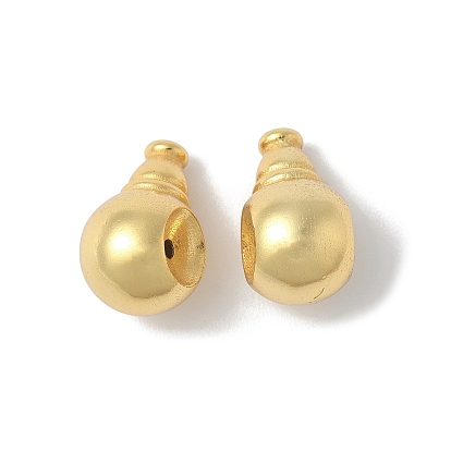 Цвет матового золота 925 бусины из стерлингового серебра, 3 дыра гуру шарики