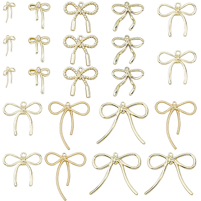 42 шт. 7 стили подвески-бантики из сплава