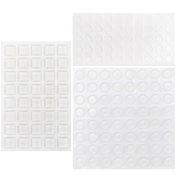 Самоклеящиеся бамперы для дверных ручек, с прозрачным квадратным мягким силиконовым защитным экраном для стен