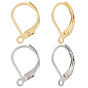 100шт 2 цвета 304 фурнитура для серег из нержавеющей стали, с горизонтальными петлями