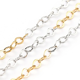 Two Tone 304 Stainless Steel Cable Chains, Soldered, with Spool