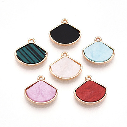 Литые акриловые подвески, формы раковины, без свинца и без кадмия