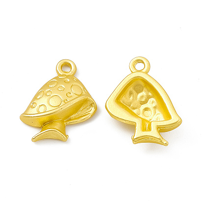 Crémaillère pendentifs en alliage placage, sans cadmium et sans plomb et sans nickel, charmes de champignons