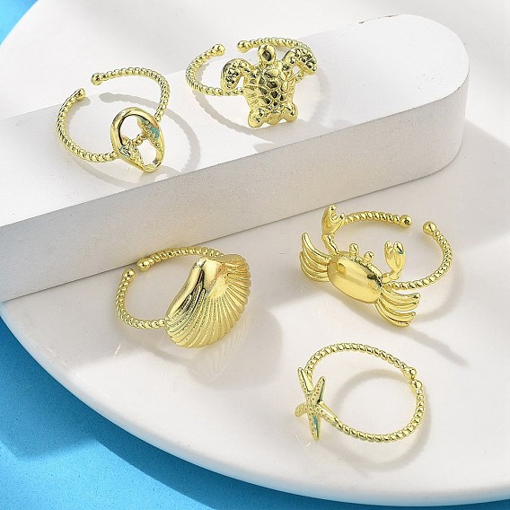 Латунные кольца-манжеты для женщин, стойки покрытие, долговечный, без кадмия и без свинца, реальный 18 k позолоченный