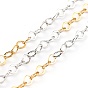 Two Tone 304 Stainless Steel Cable Chains, Soldered, with Spool