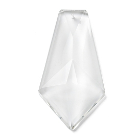 Прозрачное стекло большие подвески, граненые, пятиугольные прелести, для люстры хрустальные подвесные подвески